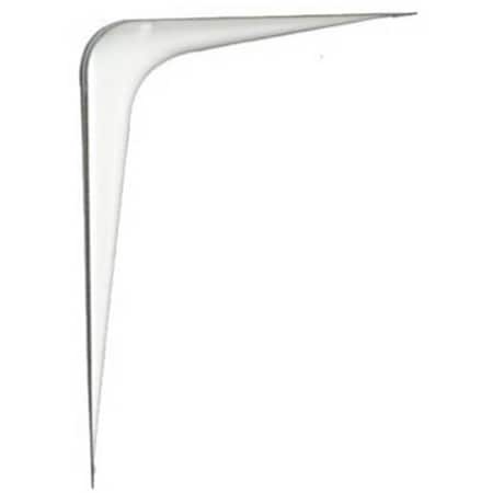 National 8 x 10 in. Steel Shelf Bracket- White 323066